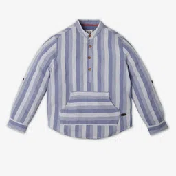 Ed-a-Mamma Boys Premium Opaque Striped Casual Shirt-image-43