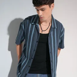 HIGHLANDER Men Opaque Striped Casual Shirt-image-24