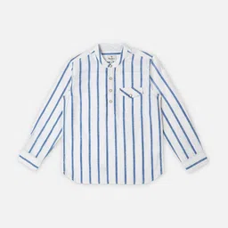 Pepe Jeans Boys Opaque Striped Cotton Casual Shirt-picture-25