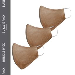VASTRAMAY Set of 3 Reusable 3-Ply Protective Outdoor Cloth Face Masks-picture-8