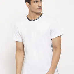 DOOR74 Men White & Blue T-shirt-picture-33