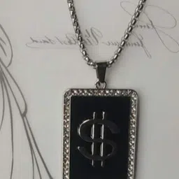 SALTY Stainless Steel Square Pendant With Chain-picture-21