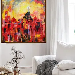 The Art House Multicolored Abstract Painting Wall Art-image-92