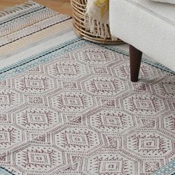 Art Avenue Premier White & Brown Printed Cotton Carpet-picture-19