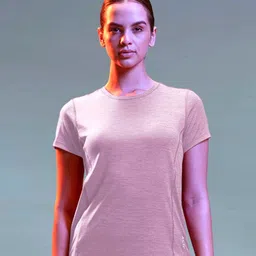 LYRA Women V-Neck Pockets T-shirt-image-40