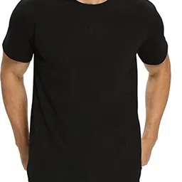 KAEZRI Round Neck Cotton Casual T-shirt-image-2