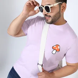 Instafab Plus Men Typography V-Neck Pockets T-shirt-picture-32