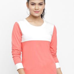 N-Gal Colourblocked Long Sleeves Round Neck Cotton Dry Fit T-shirt-picture-44