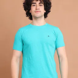berry blues Round Neck Cotton T-shirt-picture-41