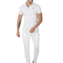 SG Polo Collar Self Design T-shirt-image-6