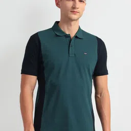 Arrow Sport Colourblocked Polo Collar T-shirt-picture-22