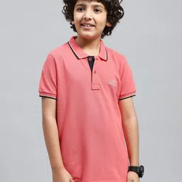 Monte Carlo Boys Solid Polo Collar T-shirt-picture-41