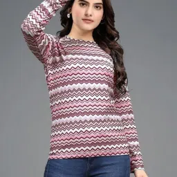 VGHCFASHION Women Printed Woollen Pockets T-shirt-picture-17