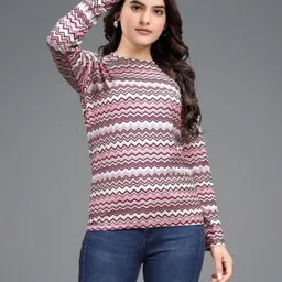 VGHCFASHION Women Printed Woollen Pockets T-shirt-picture-12