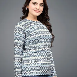 VGHCFASHION Women Printed Woollen Pockets T-shirt-picture-14