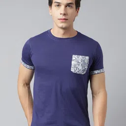 Richlook Floral Printed Pockets Cotton T-Shirt-picture-42