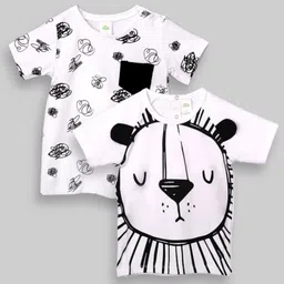 Fancy Fluff Boys Printed Monochrome Pockets T-shirt-picture-37