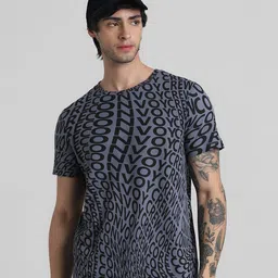 Jack & Jones Typography Printed Pure Cotton T-shirt-picture-37