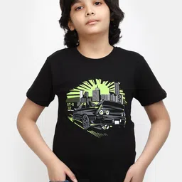 V-Mart Boys Graphic Printed Cotton T-Shirt-picture-54