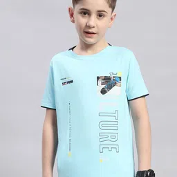 Monte Carlo Boys Typography Printed Casual Round Neck T-shirt-picture-26