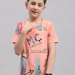 Monte Carlo Boys Typography Printed Casual T-shirt image 1