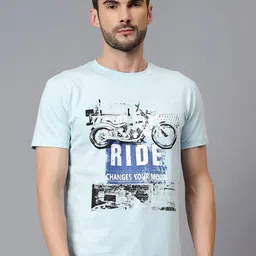 Cantabil Men Biker Printed Pockets T-shirt-picture-30