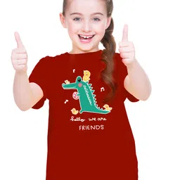 BRATMA Girls Animal Printed Cotton T-shirt-picture-39