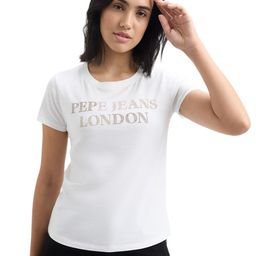 Pepe Jeans Women Typography Printed Round Neck Cotton T-shirt-picture-37