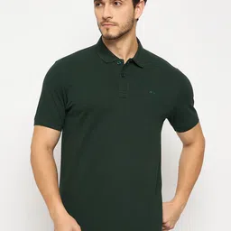 98 Degree North Men Embroidered Polo Collar Pure Cotton T-shirt-image-79