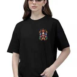 CLAFOUTIS Women Floral Drop-Shoulder Sleeves Pockets T-shirt-image-65