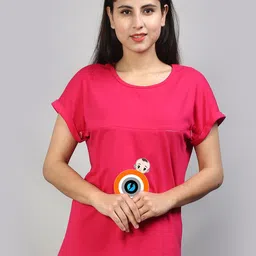 SillyBoom Graphic Printed Extended Sleeves Maternity T-shirt-picture-37