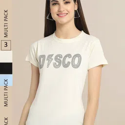 Fabflee Women Pack of 3 Cotton Printed T-shirt-picture-38