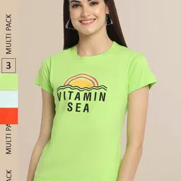 Fabflee Women Multicoloured 3 T-shirt-image-99
