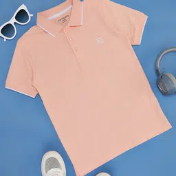 Pantaloons Junior Boys Polo Collar Cotton T-shirt-image-54