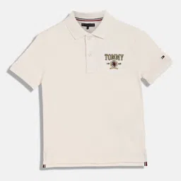 Tommy Hilfiger Boys Solid Polo Collar Cotton T-shirt-picture-19
