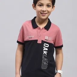 Monte Carlo Boys Printed Polo Collar Cotton T-shirt-picture-11