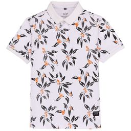 Status Quo Boys Floral Printed Polo Collar T-shirt-picture-28