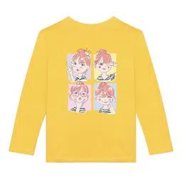 BAESD Girls Long Sleeves  Graphic Printed Applique Cotton Casual T-shirt-picture-12