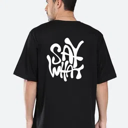 Mad Over Print Typographical Printed Oversized Cotton T-shirt-picture-24