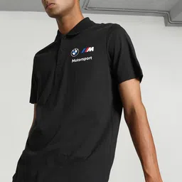 PUMA Motorsport BMW M Printed Polo Collar Cotton T-shirt-picture-29