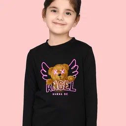 NUSYL Girls Graphic Printed T-Shirt-picture-29