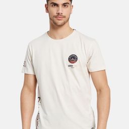 Octave Round Neck Typography Printed Cotton T-shirt-picture-12