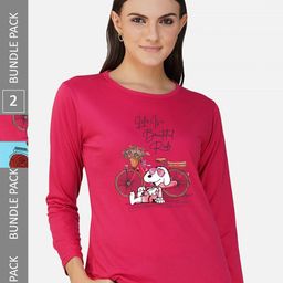 CHOZI Pack Of 2 Graphic Printed Cotton T-shirt-picture-11