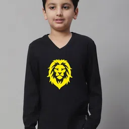 Friskers Boys Printed V-Neck Long Sleeves Cotton T-shirt-picture-37