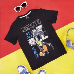 Pantaloons Junior Boys Graphic Printed Round Neck Cotton T-shirt-picture-58
