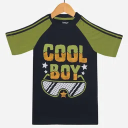 Dollar Champion Kidswear Boys Printed V-Neck Applique T-shirt-picture-56