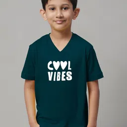 Friskers Boys Typography Printed V-Neck Cotton Bio Wash Regular T-shirt-picture-37