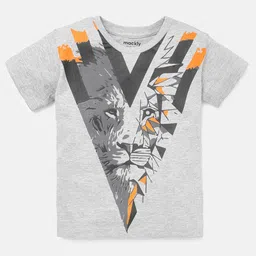 mackly Boys Graphic Printed Pure Cotton T-shirt-image-80