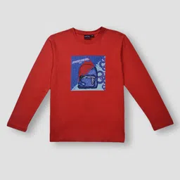 Gini and Jony Boys Graphic Printed Cotton T-Shirt-picture-50