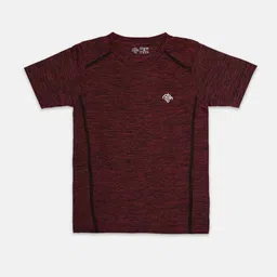 CHIMPRALA Girls Magenta Round Neck Applique Sports T-shirt-picture-56